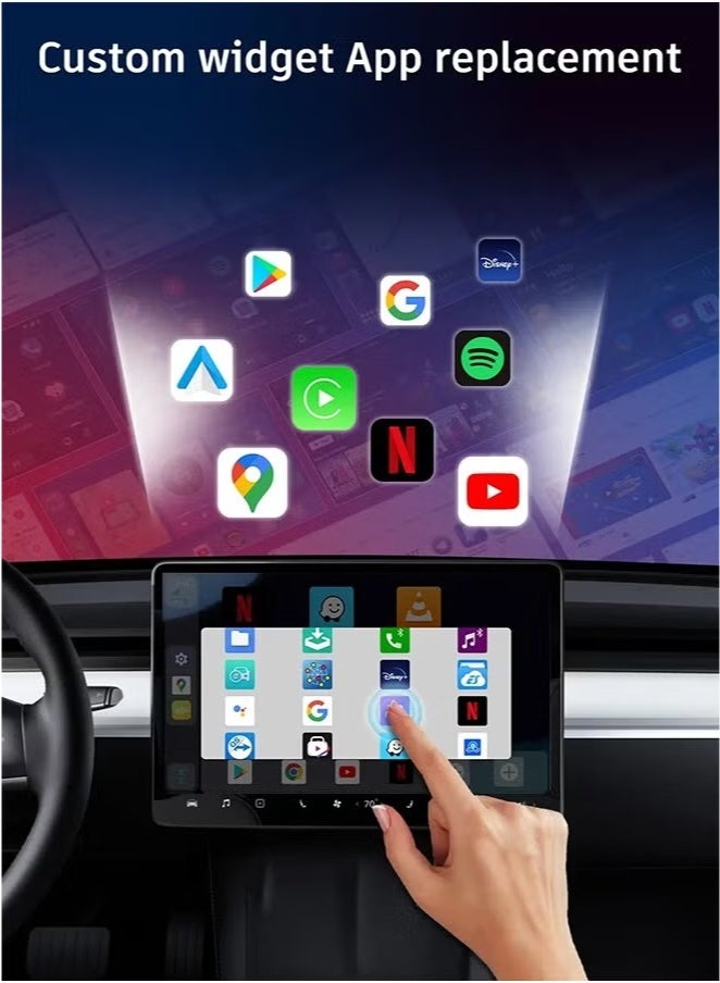 ماكرايستورم محول CarPlay اللاسلكي يدعم YouTube وNetflix والمزيد، محول من سلكي إلى لاسلكي، صندوق AI CarPlay 2 في 1، توصيل وتشغيل - Image 2