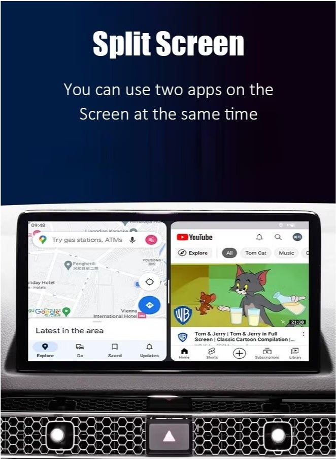 ماكرايستورم محول CarPlay اللاسلكي يدعم YouTube وNetflix والمزيد، محول من سلكي إلى لاسلكي، صندوق AI CarPlay 2 في 1، توصيل وتشغيل - Image 3