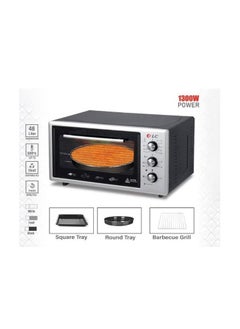 DLC DLC Electric Oven 48 Liters – 2000W Large Capacity Countertop Oven with Timer & Adjustable Temperature – Stainless Steel Finish  - Image 2