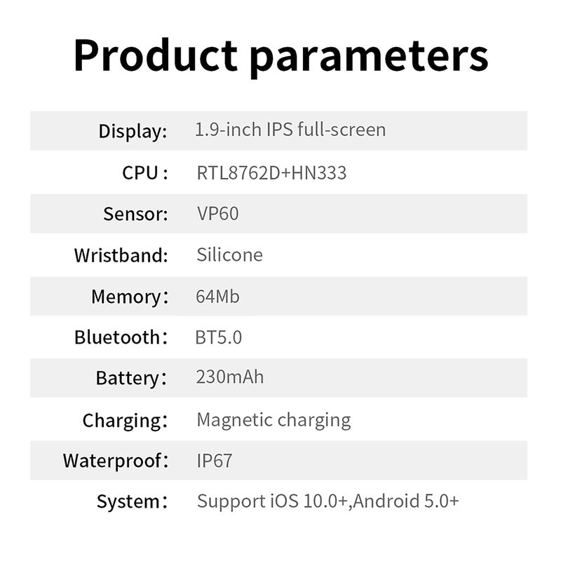 1.9-inch smartwatch HD Color Touchscreen BT Calling Multiple Sports Modes IP67 Waterproof Suitable for Android iOS - Image 3