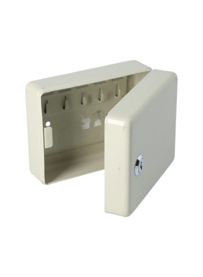 HONEY BEE 10-Hooks Powder Coated Durable and Elegant Key Box Light Beige - Image 2