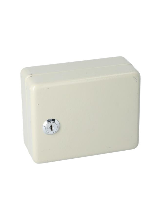 HONEY BEE 10-Hooks Powder Coated Durable and Elegant Key Box Light Beige - Image 1