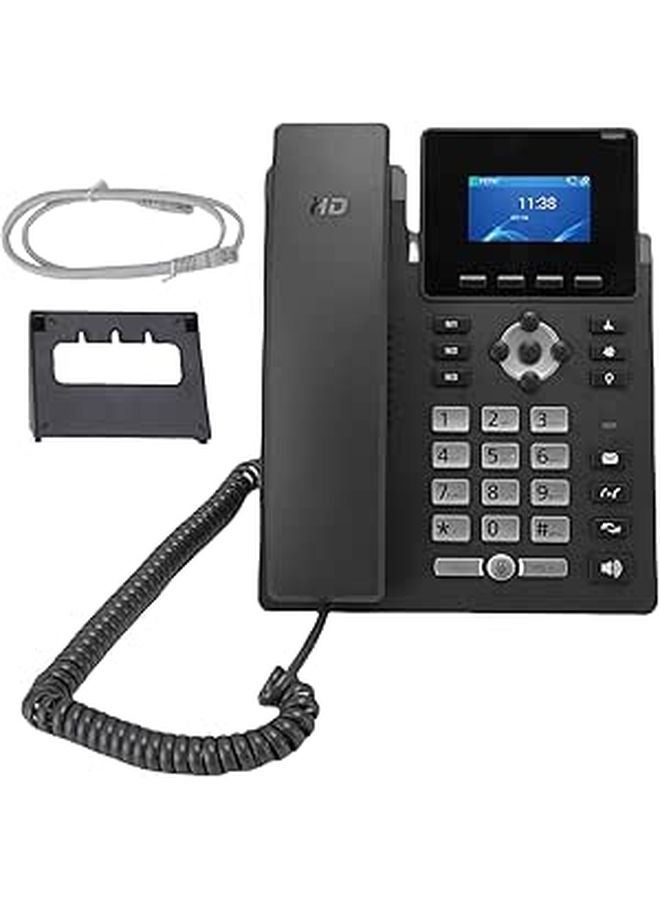 Dual Port Gigabit Ethernet VoIP Phone With 2 4 Inch Color Display For Business Desktop - Image 1