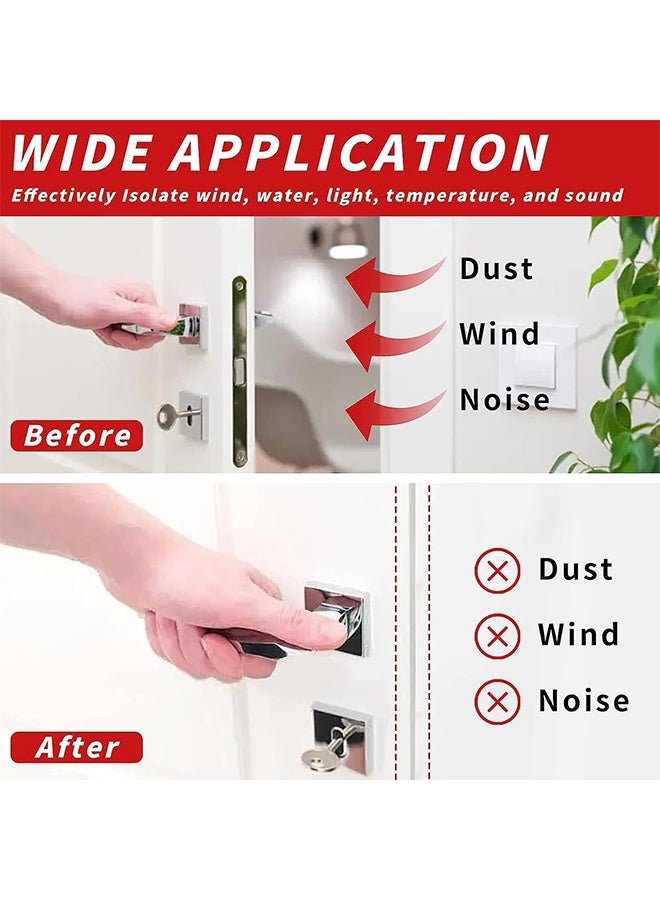 26Feet Weather Stripping Door Seal Strip, Self-Adhesive D-Shape Door Weather Stripping for Door Frame, Soundproof Weatherstripping Soundproofing for Door Windows Insulation (Black) - Image 3