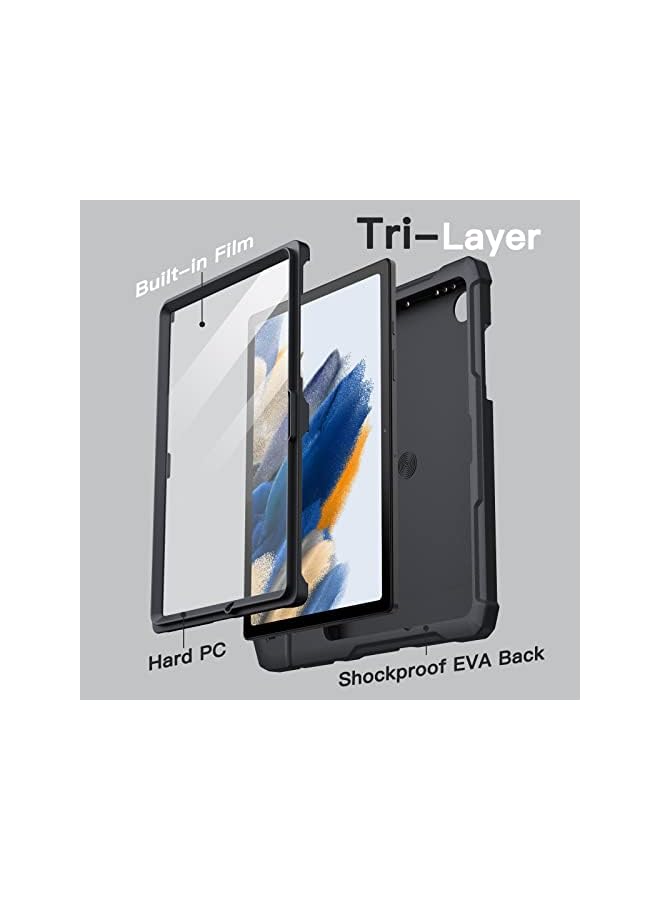 Jetech Kids Case For Samsung Galaxy Tab A8 10.5-Inch 2022 (Sm-X200/X205/X207) With Built-In Screen Protector, Shockproof Full-Body Handle Stand Tablet Protective Cover (Black) - Image 5