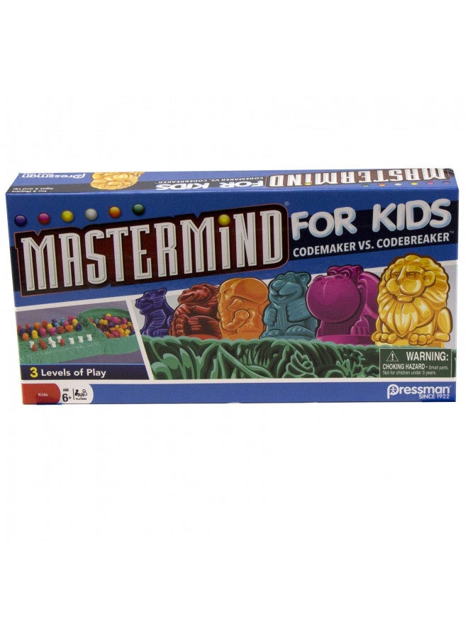 Pressman Mastermind for Kids - Codebreaking Game With Three Levels of Play Multicolor, 5" - Image 1