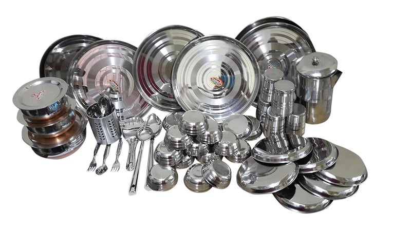 Dynore Stainless Steel 71 Pcs Dinner Set - Image 1
