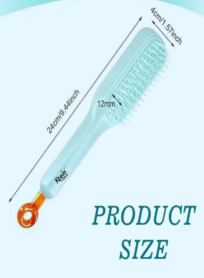 Ktein Self-Cleaning Anti-Static Hair Brush | Massage & Styling Brush with Retractable Rotary Lift Comb for Easy Cleaning - Image 3
