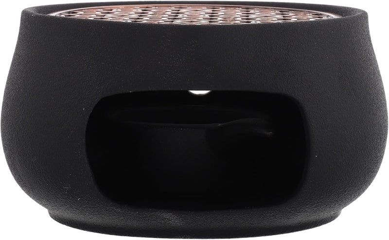 Easy assemble Abaodam Ceramic Teapot Candle Warmer with Alloy Base, Vintage Tea Stove Warmer for Home Use, Round Tea Holder for Coffee and Milk Heating, Zen Black Design Fault optimized construction Stain resistant Daily wear upgraded resistant material Compact trendy practical build Stable local goods source Matte anti slip finish Fast warehouse picking Storage & transit friendly All storage space compatible Flexible usage build Multi usage Fine polished finish Efficiency boosted construction Replaceable parts Consistent steady quality Repeated use resistant selected material In-house warehouse packing Proper storage environment High strength upgraded material Carefully selected solid material Main road full logistics cover Longevity upgraded craftsmanship Budget friendly trendy design Transit & use compatible - Image 1