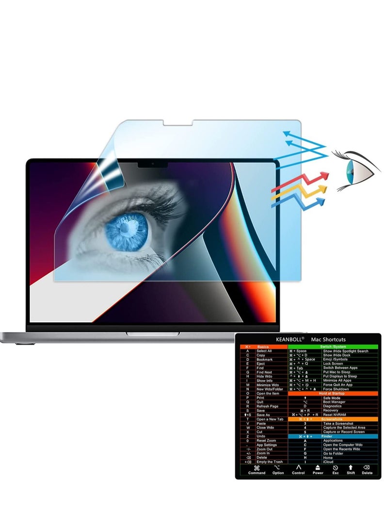 Generic 1Pack Matte Anti Blue Screen Protector Compatible with MacBook Pro 14 inch 2024--2021 Release(M4,M3 Pro, M3 Max, M3/M2 Pro, M2 Max/M1 Pro, M1 Max), Anti Reflection/Anti Scratch Laptop Screen Protector  - Image 3