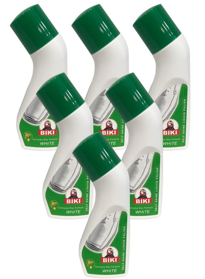 بيكي ملمع أحذية أبيض سائل 6 × 75 مل