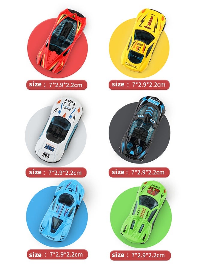 Racing track toy truck toy, sliding track catapult car parking lot Truck Toy with Slots & Foldable Race Tracks Transport Car Carrier Toy for Toddlers Cars Toy Set Container Truck Toy with 8 Alloy Cars Vehicles Toy Set for 3+ Kids ﻿  - Image 3