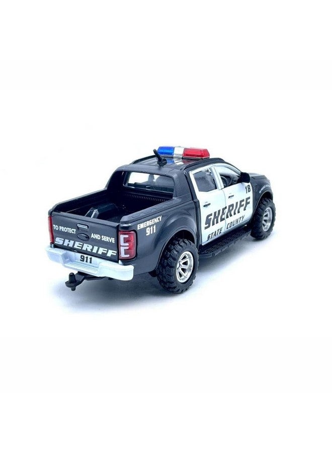Sheel Police Car Toys for Kids Emargency Cars Toy Model Pull Back Car Toys for Kids | Toy Vehicles 4X4 Pickup Truck for Boys and Girls Colour As Per Availability - Image 3