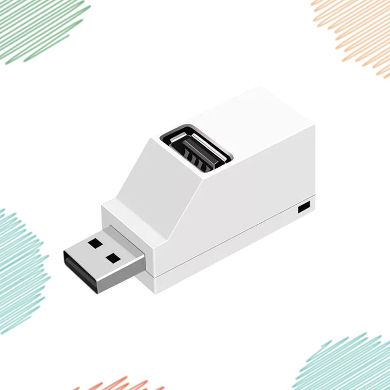 📱 موزع USB صغير محمول بمنفذ USB 2 0 أبيض - Image 3