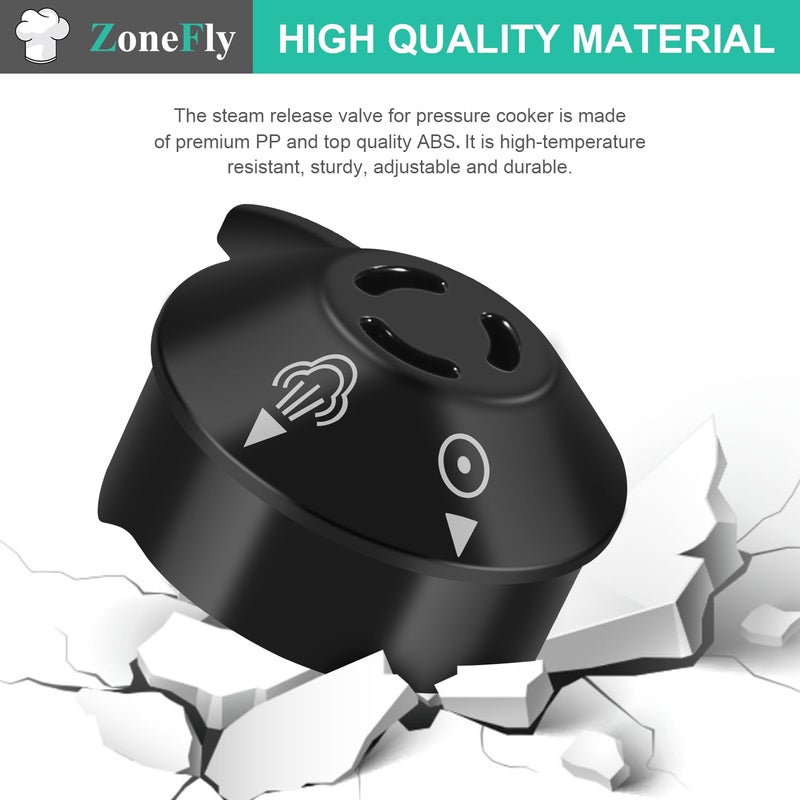 ZoneFly Original Pressure Release Valve Compatible with Power Cooker Pressure Cooker XL Including PPC770, PPC773, PPC780, PPC790, PCXL-PRO6. Emeril Lagasse Pressure 6Qt 8Qt - Image 2