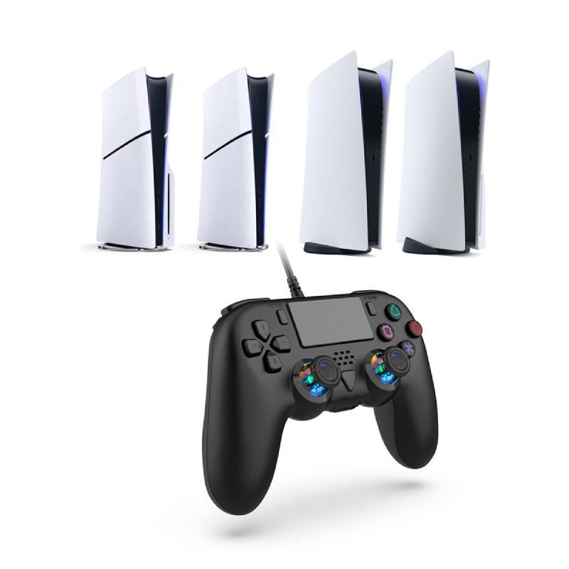 DOBE Wired Controller for PS5 with LED Lights and Motion Sensing - Image 5