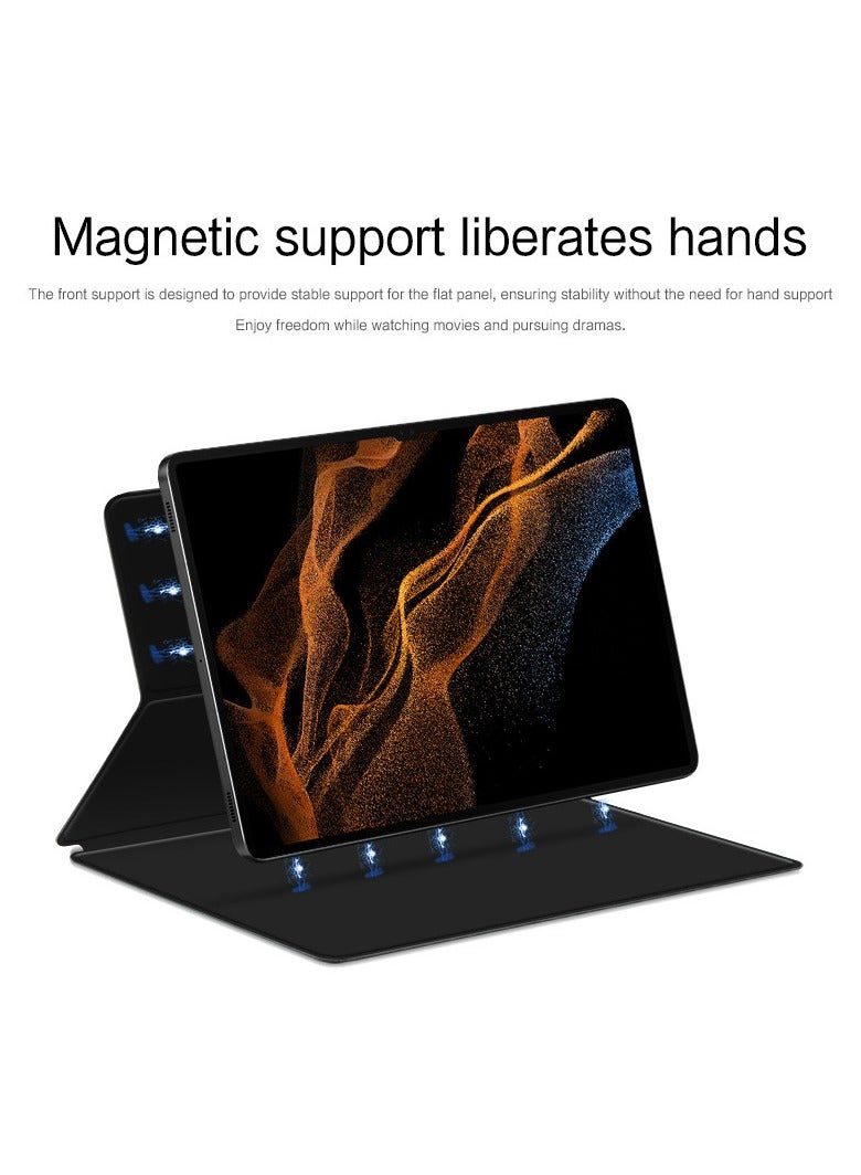 General Compatible with Samsung Galaxy Tab S9/S9 Plus/S9 Ultra Case Thin Smart Magnetic Cover With Pen Slot Leather Shell Sleep Wake-Up  - Image 5