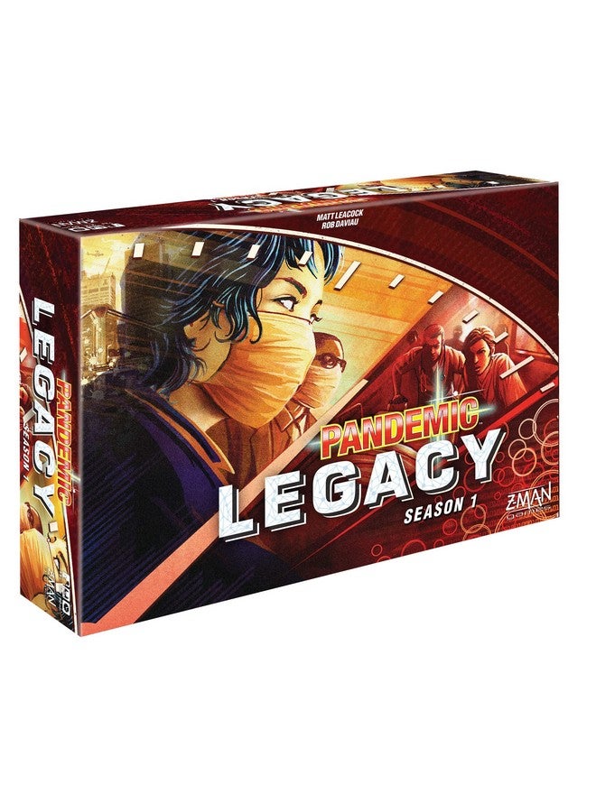 Z-Man Games Pandemic Legacy Season 1 Red Edition Board Game | Board Game for Adults and Family | Cooperative Board Game | Ages 13+ | 2 to 4 players | Average Playtime 60 minutes | Made by Z-Man Games  - Image 1