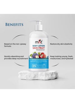 MNT Skin Fruits Moisturizing Body Lotion With Apple Papaya & Grapes Extract For Deep Moisturizing & Soft Skin 300 Ml  - Image 4