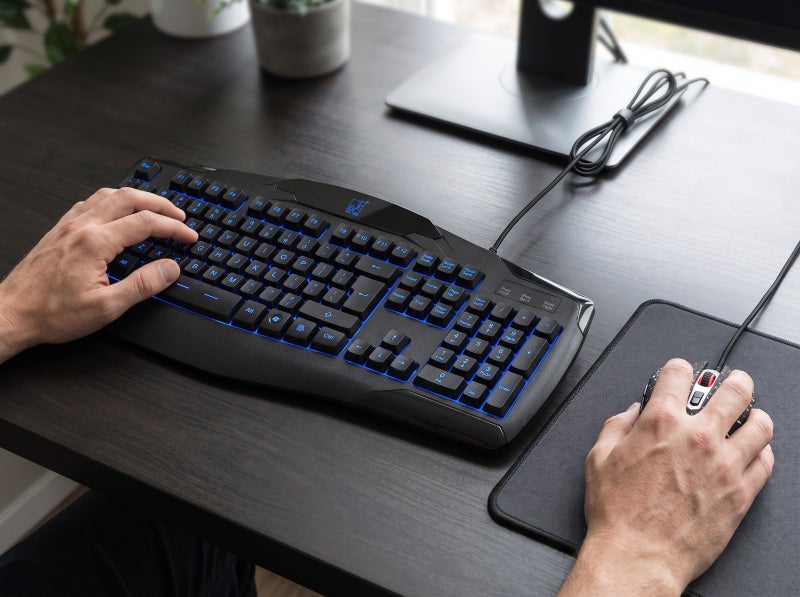 G12 Wired Gaming Keyboard and Mouse Combo with LED Lighting, USB Connectivity, Black, Suitable for Gaming and Everyday Use - Image 5
