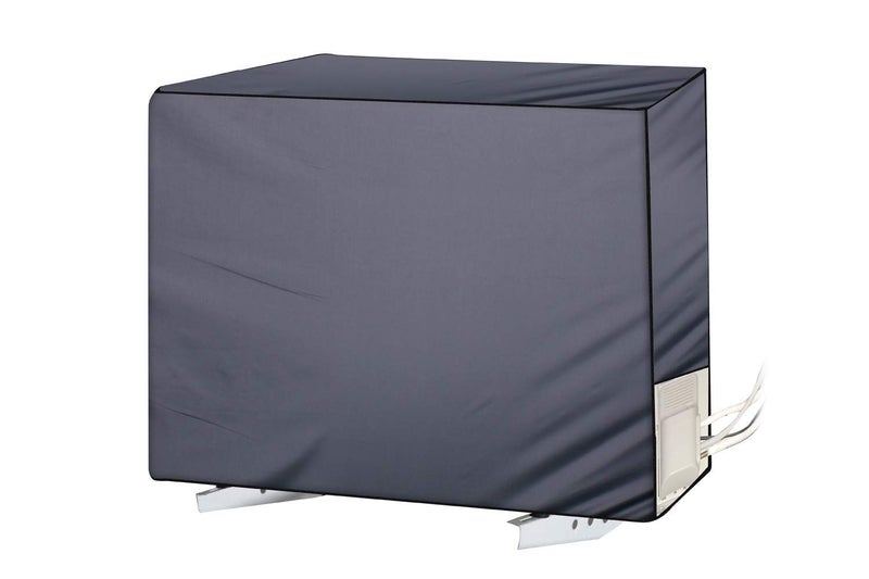 Da Anushi Polyester Split Ac Cover Outdoor Unit For 1.5 Ton Capacity Ac,All Weather Cover/Dustproof/Water Resistant (Grey,Black) - Image 2