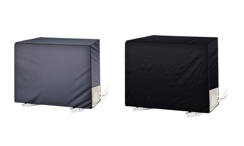Da Anushi Polyester Split Ac Cover Outdoor Unit For 1.5 Ton Capacity Ac,All Weather Cover/Dustproof/Water Resistant (Grey,Black) - Image 1