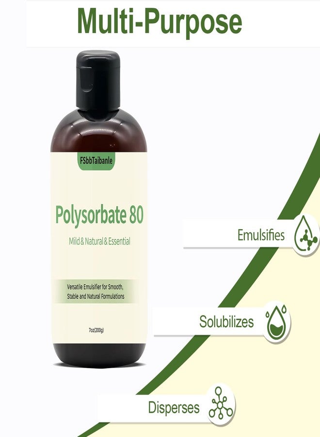 FSbbTaibanle Polysorbate 80, 200g Sorbitan Oleate Emulsifier - 100% Pure Cosmetic Grade Solubilizer for Bath Bombs, Skincare, Lotions, Body Washes, DIY Beauty Projects - Image 2