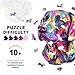 Purdicra Wooden Puzzles for Adults Painted Labrador Wooden Jigsaw Puzzle Unique Animal Shaped Wood Puzzles Adult Christmas Birthday Gifts for FriendsFamily Home Decor 133 114in 212pcs - Image 4