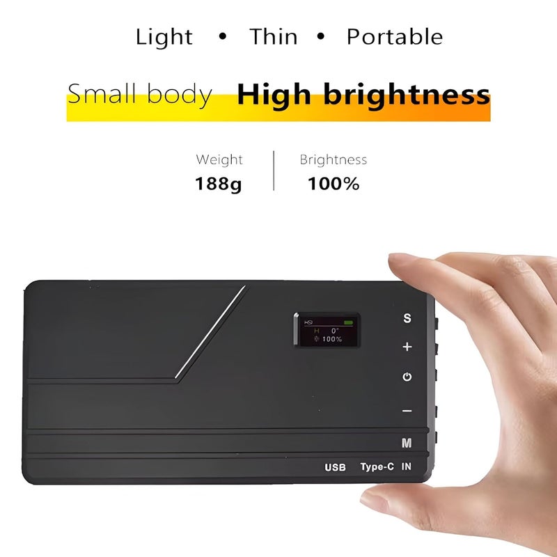 Scalebee 14W RGB Video Led Light with OLED Display, 360° Color Control, USB-C Charging, 17 Preset Effects, ABS Body, Multi-Scene Lighting for Photo & Video Shoots 4000mAh Built-in Battery. - Image 4