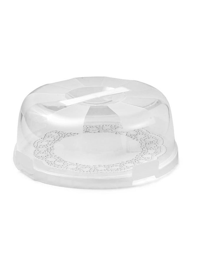 Snips Delice Cake Carrier with Tray & Dome – 28cm, Made in Italy - Image 2