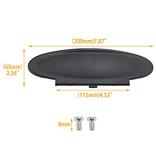 AMSPRAC Sun Visor Vanity Mirror Covers Driver or Passenger Side Visor Mirror Lid Replacement for Porsche 996/997-911 986/987 for Boxster for Cayman 1996-2010 1Pcs Black - Image 4