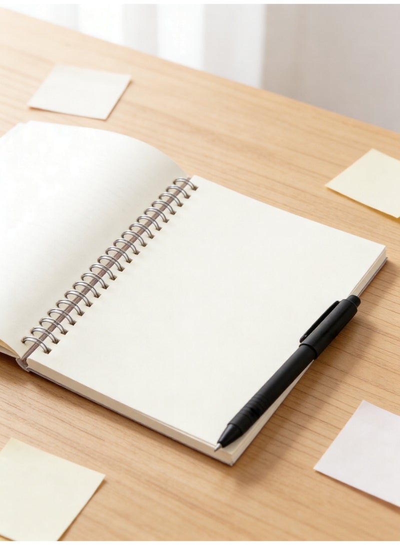 ملاحظة لفائف PP أحادية القطعة، نمط فارغ، A5/80 ورقة - Image 4