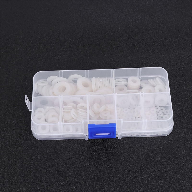 White Nylon Flat Washers Gasket Spacer Rings M2 5 M5 M8 350pcs Industrial Sealing Mechanical Assembly - Image 5