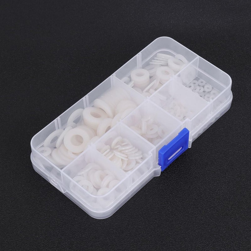White Nylon Flat Washers Gasket Spacer Rings M2 5 M5 M8 350pcs Industrial Sealing Mechanical Assembly - Image 4