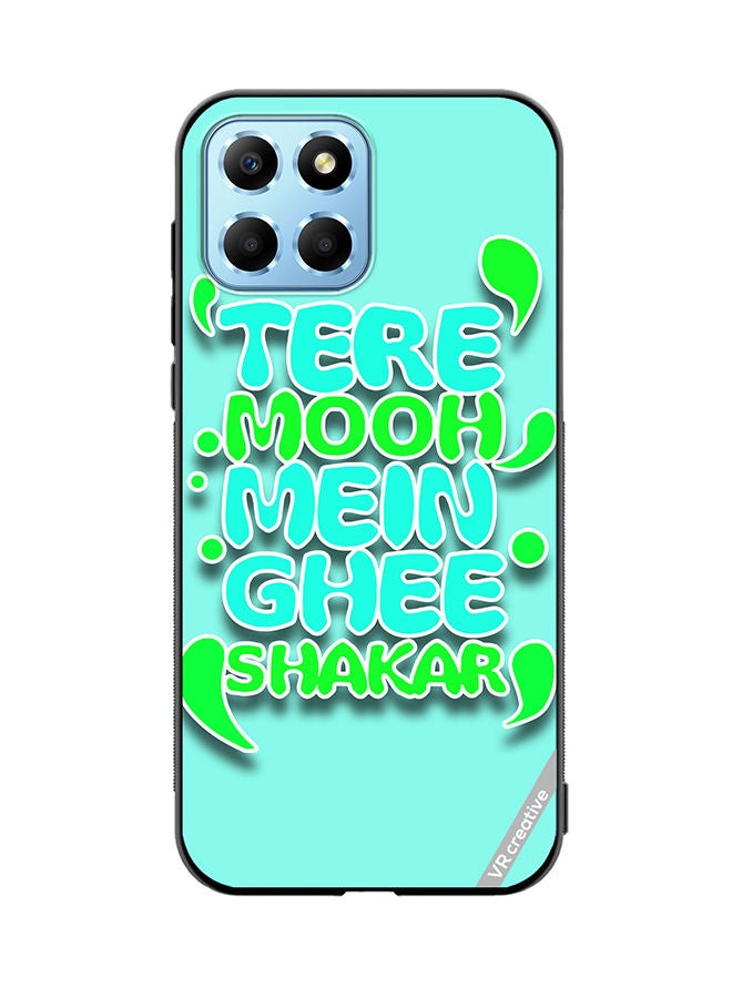 VR CREATIVE Protective Case Cover For Honor X8 5G Tere Mooh Mein Ghee Shakar Hindi Quots Design Multicolour - Image 1