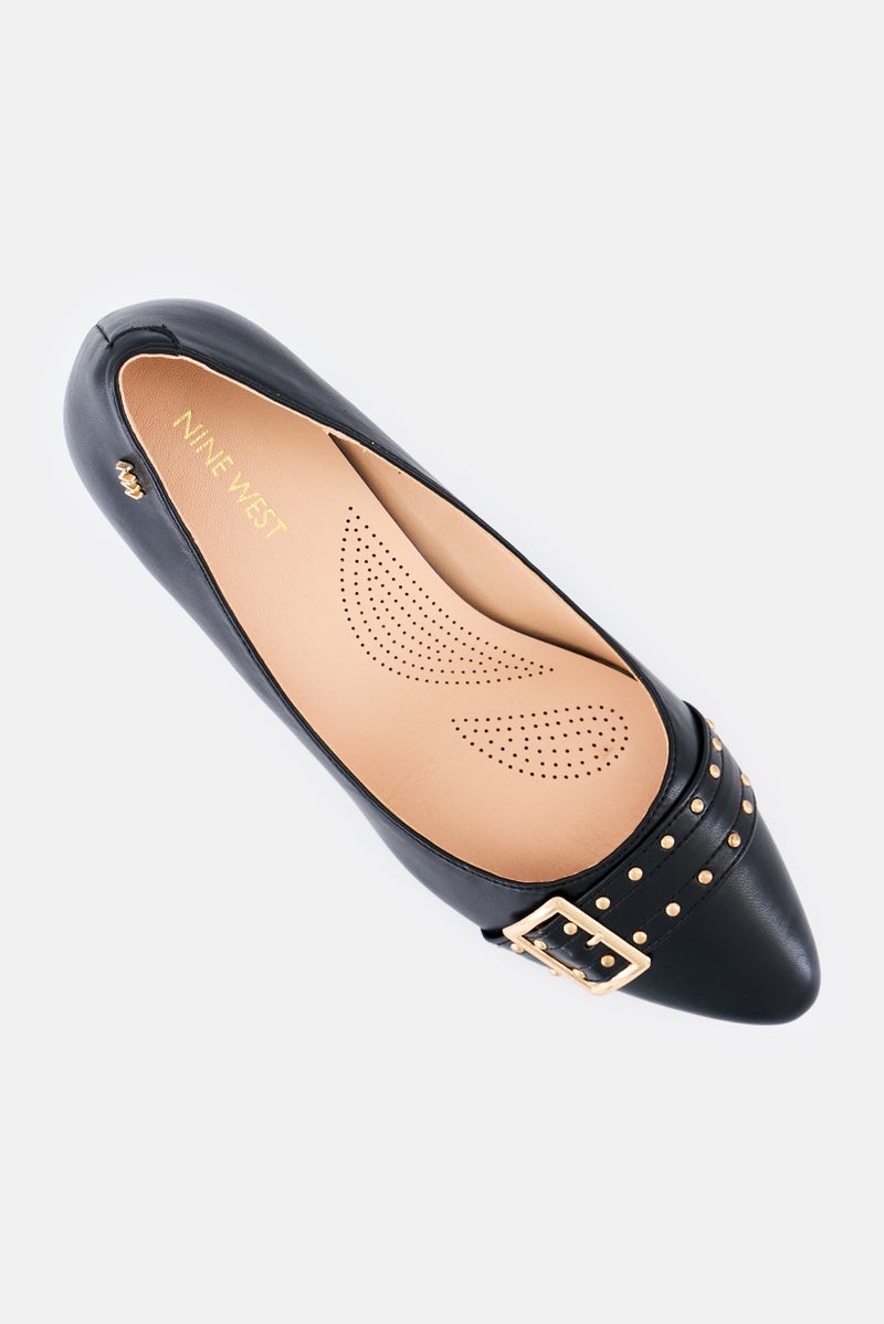 NINE WEST Women AYBEN2PR Slip On Pumps, Black - Image 4