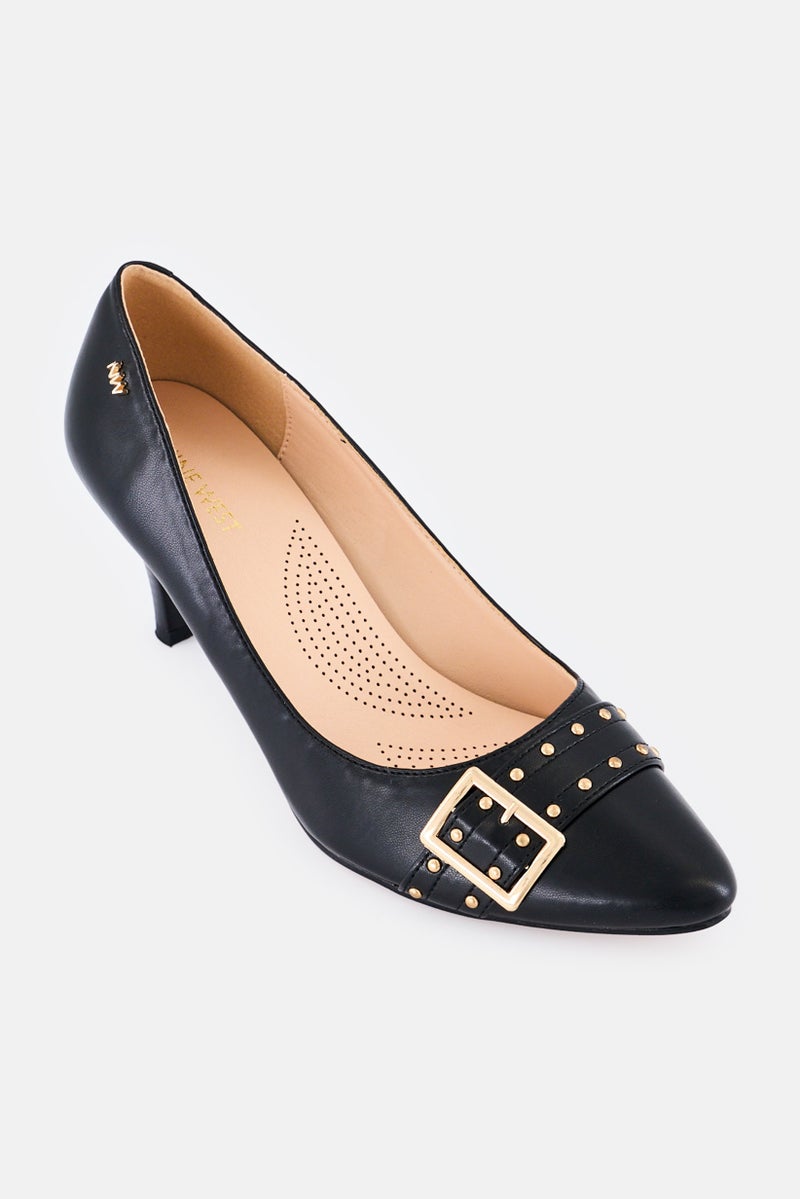 NINE WEST Women AYBEN2PR Slip On Pumps, Black - Image 1