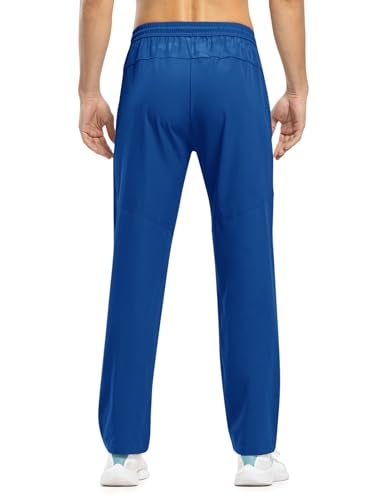 TBMPOY Men's Outdoor Lightweight Hiking Mountain Pants Running Active Jogger Pants Royal Blue XL - Image 3