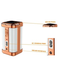 Generic Rechargeable solar-powered LED flashlight, 4 bulbs, LL-7108S  - Image 3