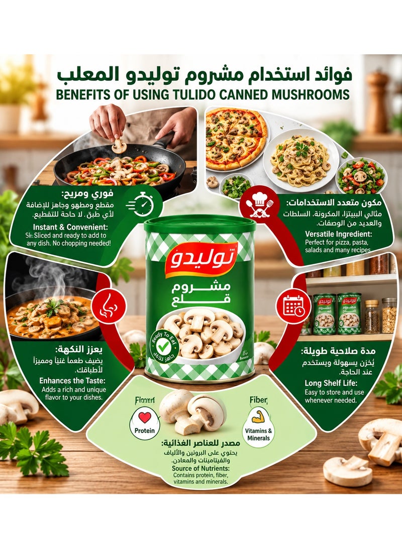 Tolido Toledo Sliced Mushrooms - 800g - Premium Quality Canned Mushrooms for Cooking & Pizza - Image 4