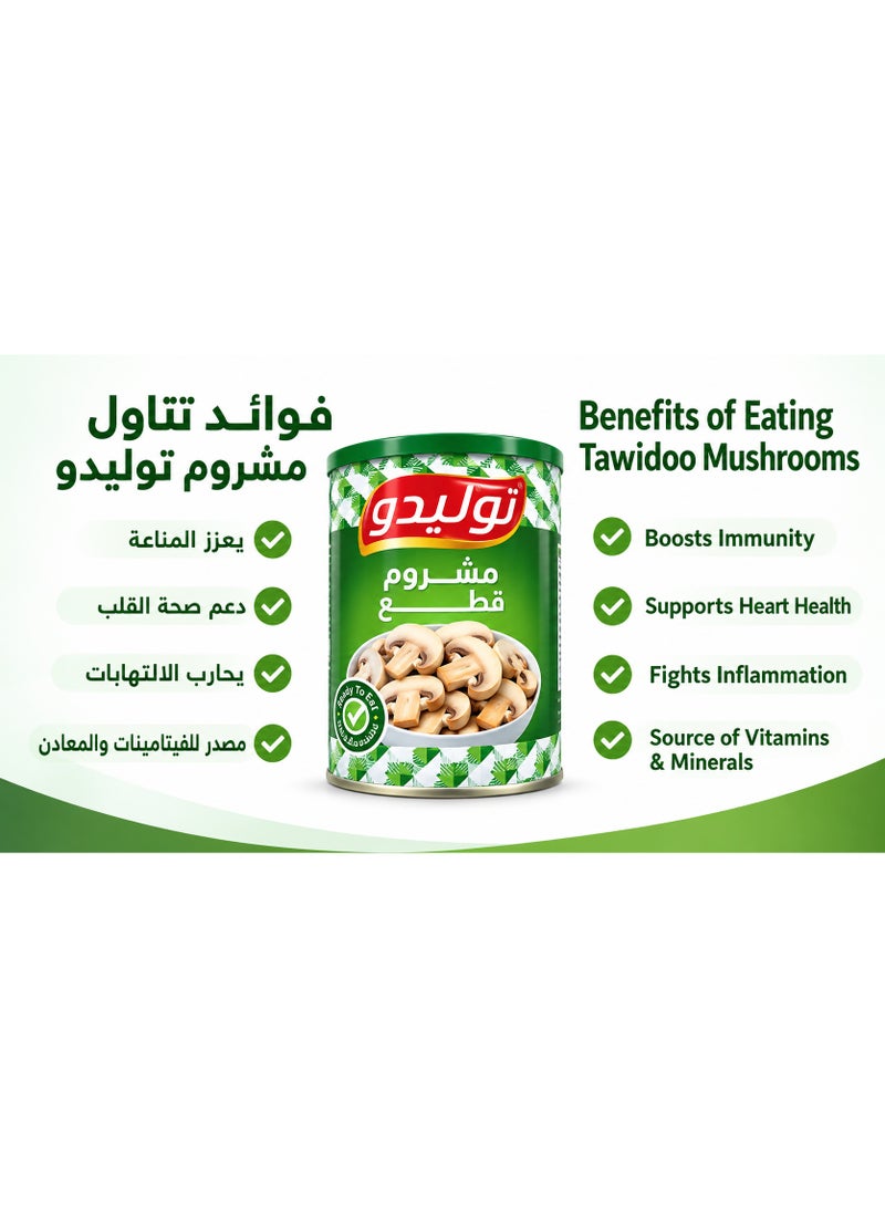 Tolido Toledo Sliced Mushrooms - 800g - Premium Quality Canned Mushrooms for Cooking & Pizza - Image 2