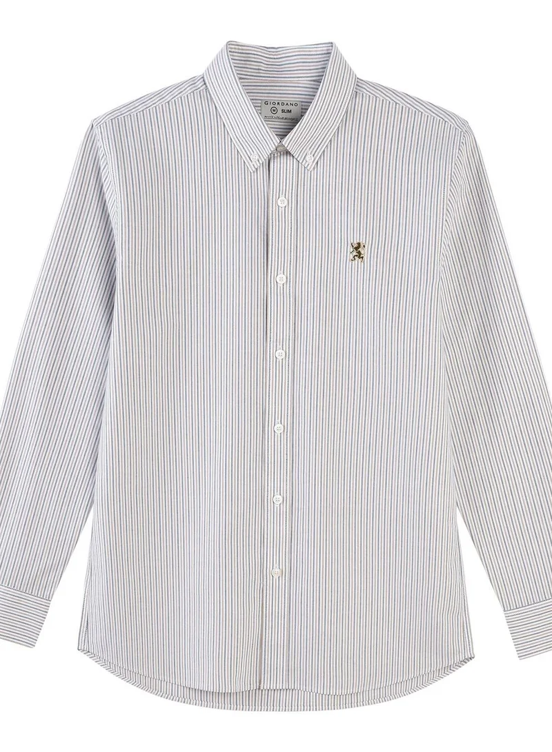 جيوردانو قميص أكسفورد رجالي بأكمام طويلة