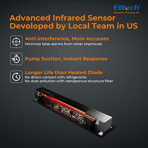 Elitech HVAC Refrigerant Leak Detector 10 Yrs Infrared Sensor Life, Halogen Freon Sniffer, Air Conditioning Detection, Automotive Gas Finder, ILD-200 - Image 3