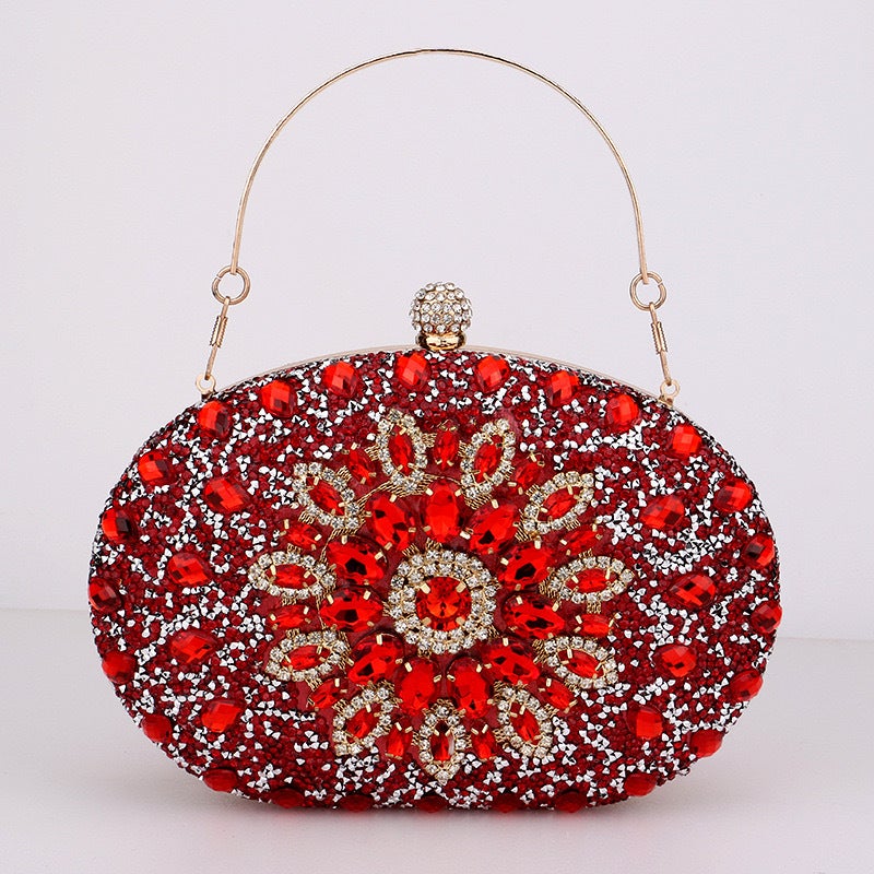 New Shell Bag Full Diamond Glitter Glass Rhinestone Bag Birthday Wedding Party Fashion Clutch Bag Dinner Bag - Image 1