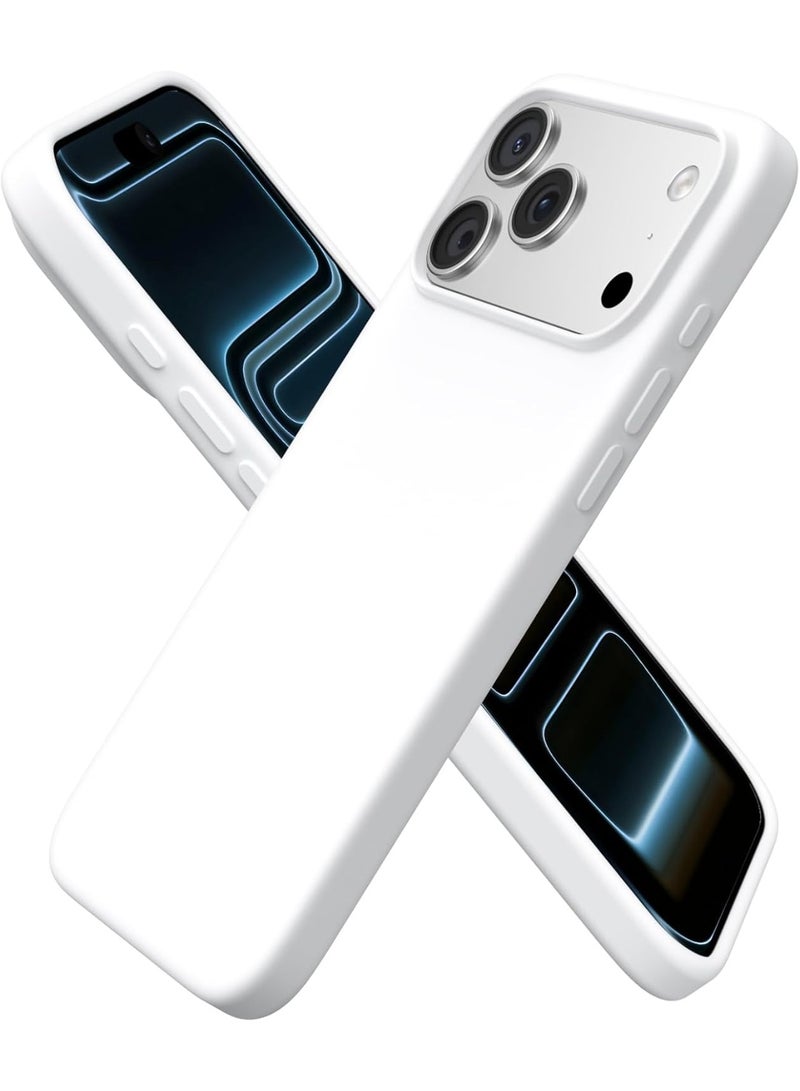 جراب لهاتف iPhone 17 Pro مصنوع من جل السيليكون السائل الناعم، حماية كاملة للجسم ضد الصدمات، غطاء غير لامع، بطانة ناعمة من الألياف الدقيقة، جراب خلفي نحيف لهاتف iPhone 17 Pro - Image 1