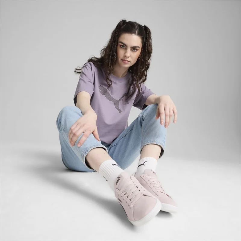 PUMA Her Graphic Women's Purple T-Shirt 68161930