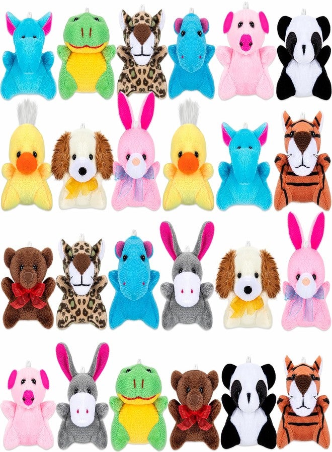 Sofier Valentines Day Gifts for Kids Classroom 24 Pack Valentines Mini Animal Toys Keychains Bulk for Boys Girls Classroom Exchange Party Favor School Teacher Student - Image 1