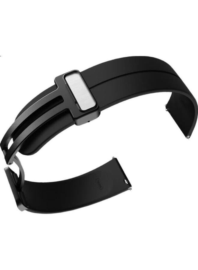 Freeson Compatible With Xiaomi Watch Band For Watch S4/S4 Sport/S3/S2/S1/S1Pro/Xiaomi Color/Smartwatch, 22Mm Interface (Magnetic Version), Black - Image 3