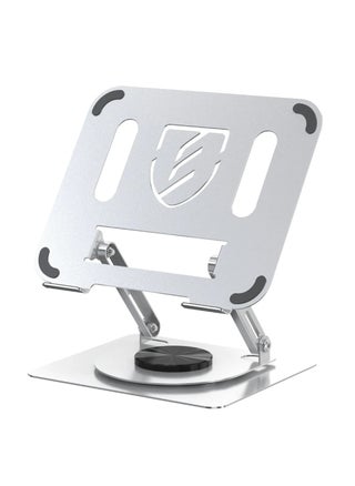 360 Rotatable Laptop Stand For Desk Notebook Stand, 360 Rotating Carboon Steel Laptop Stand Computer Stand, Riser Holder Notebook Stand Compatible With 11 To 17.3 Inches Laptops Porous Heat Dissipation ARBITRARY Angle Adjustment Silver EH257 - pzsku/Z4D375888AB25EC1EAA9BZ/45/1742409982/9a493ed1-dc94-4d1d-827d-6ba062de092e