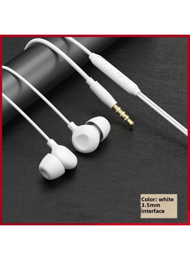 1 Soundproof Side Sleep In-ear Headphones TYPE-C Digital Fully Compatible Noise Reduction 3.5MM Silicone Sleep Headphones With Wheat-color:KC68 Sleep Ears White Bag  Sound Insulation And Noise Reduction★No Pain When Worn For A Long Time★Wire Control With Microphone